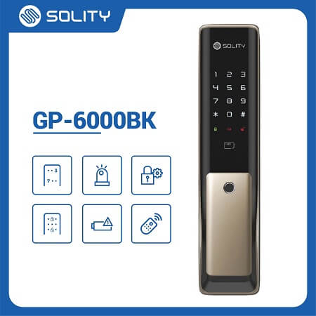 Khoá cửa vân tay Solity GP-6000BK