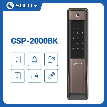 Khoá cửa vân tay Solity GSP-2000BK